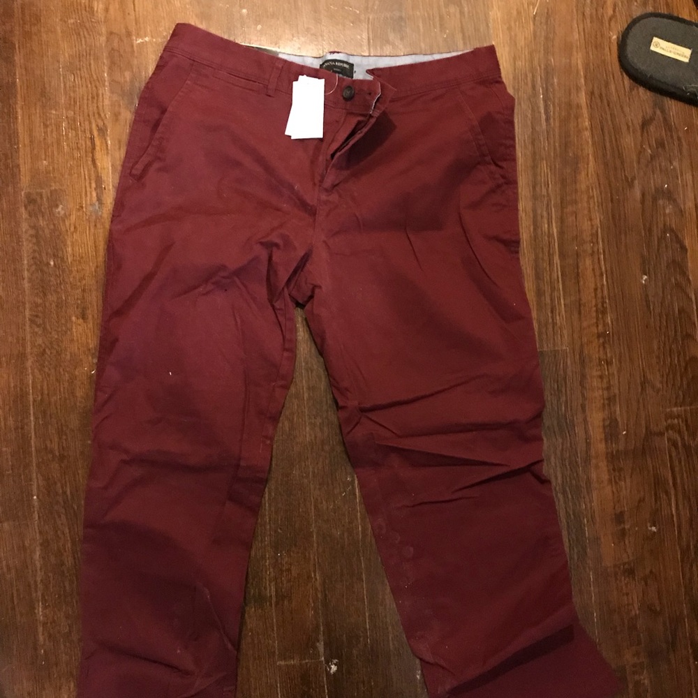 Maroon boyfriend chino
